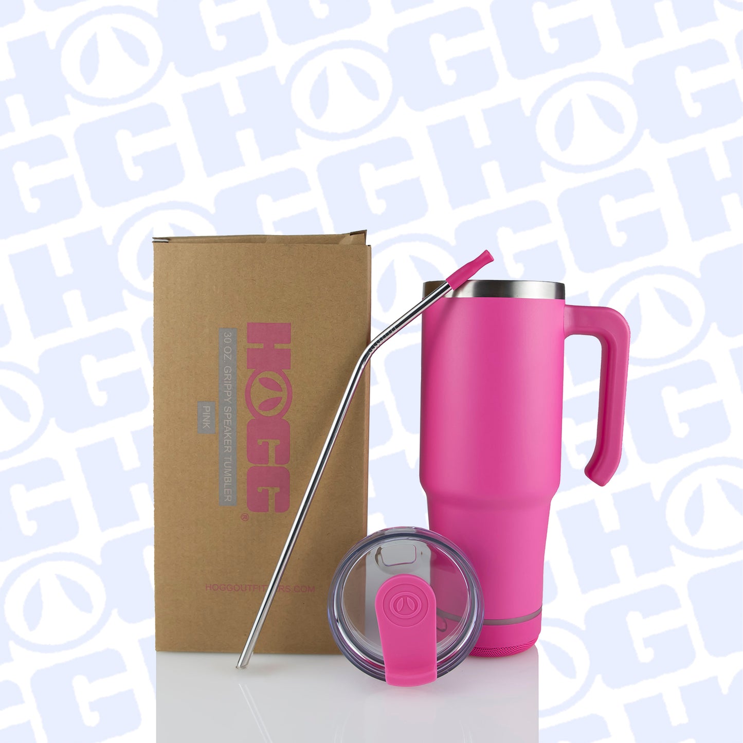 30oz GRIPPY SPEAKER TUMBLER CASE (24 UNITS) - PINK