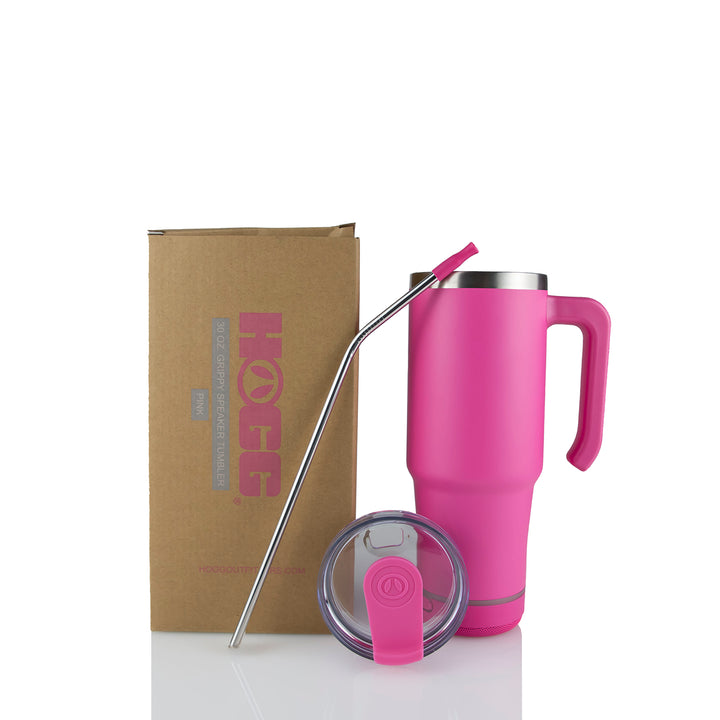 30oz Powder Coated Grippy Speaker Tumbler Case (24 Units)