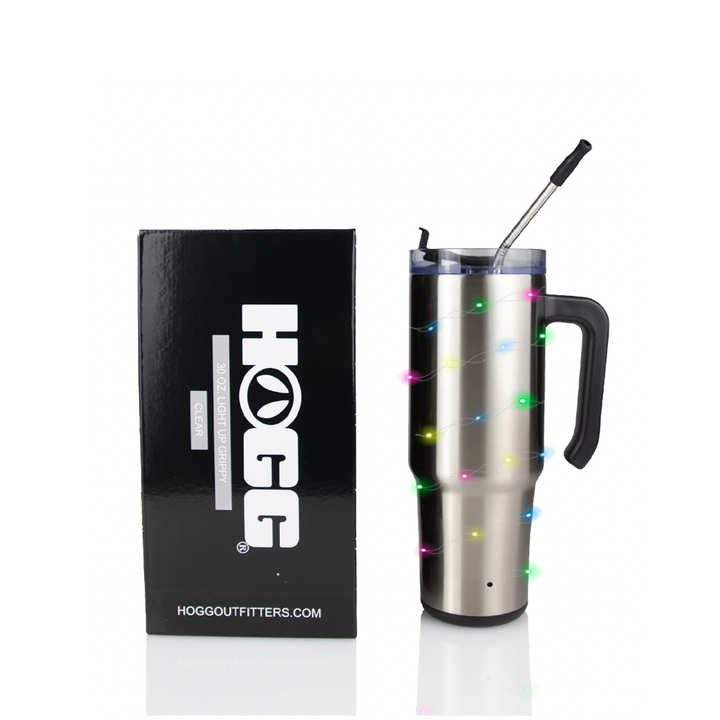 30oz Sublimatable Clear Light up Grippy Tumbler