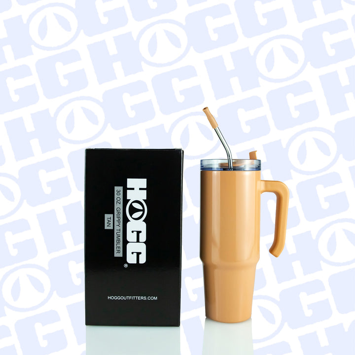30oz Sublimatable Grippy Tumbler Case (24 Units) - Tan