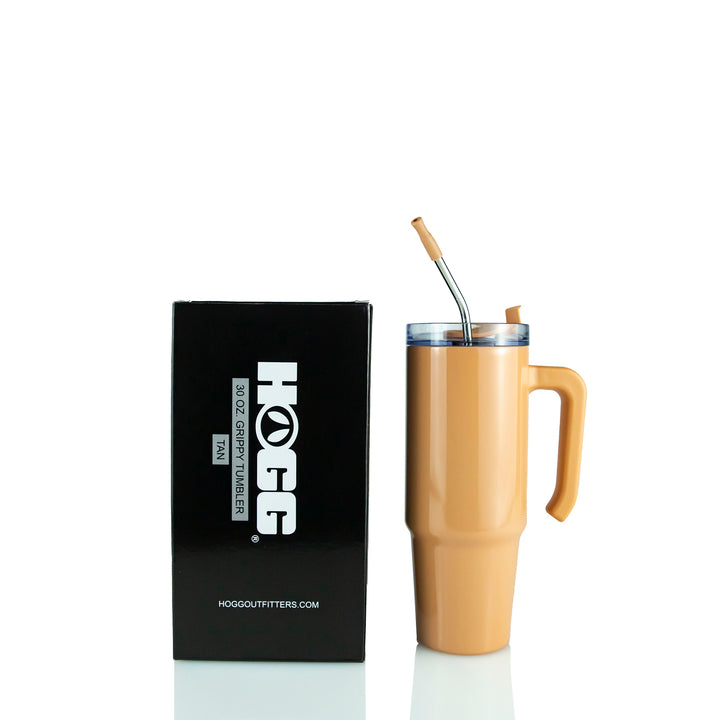 30oz Sublimatable Grippy Tumbler - Tan