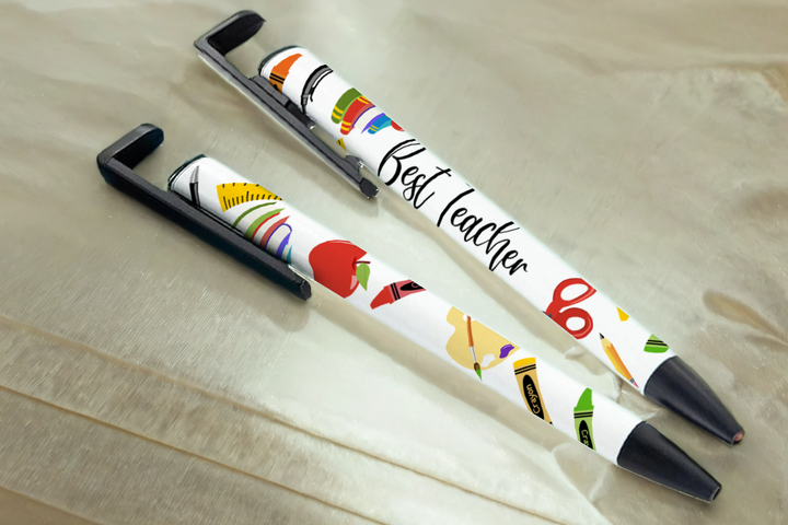 Assorted Ready to Press Sublimation - School Pen Wraps (9 Pack) — Sublimatable Pens