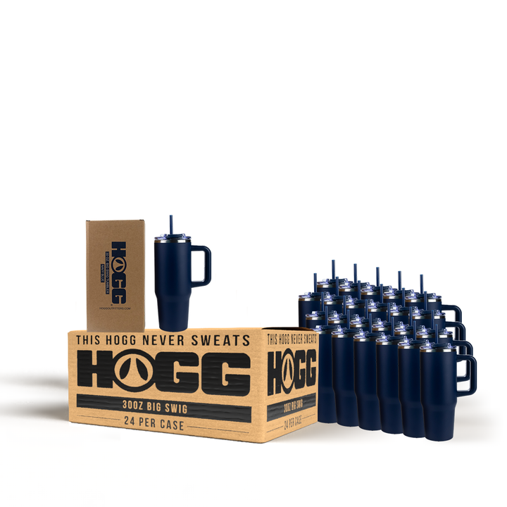 30oz Powder Coated Big Swig Tumbler Case (24 Units) | Navy Blue