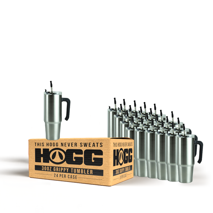 30oz Grippy Tumbler Case (24 Units) - Stainless