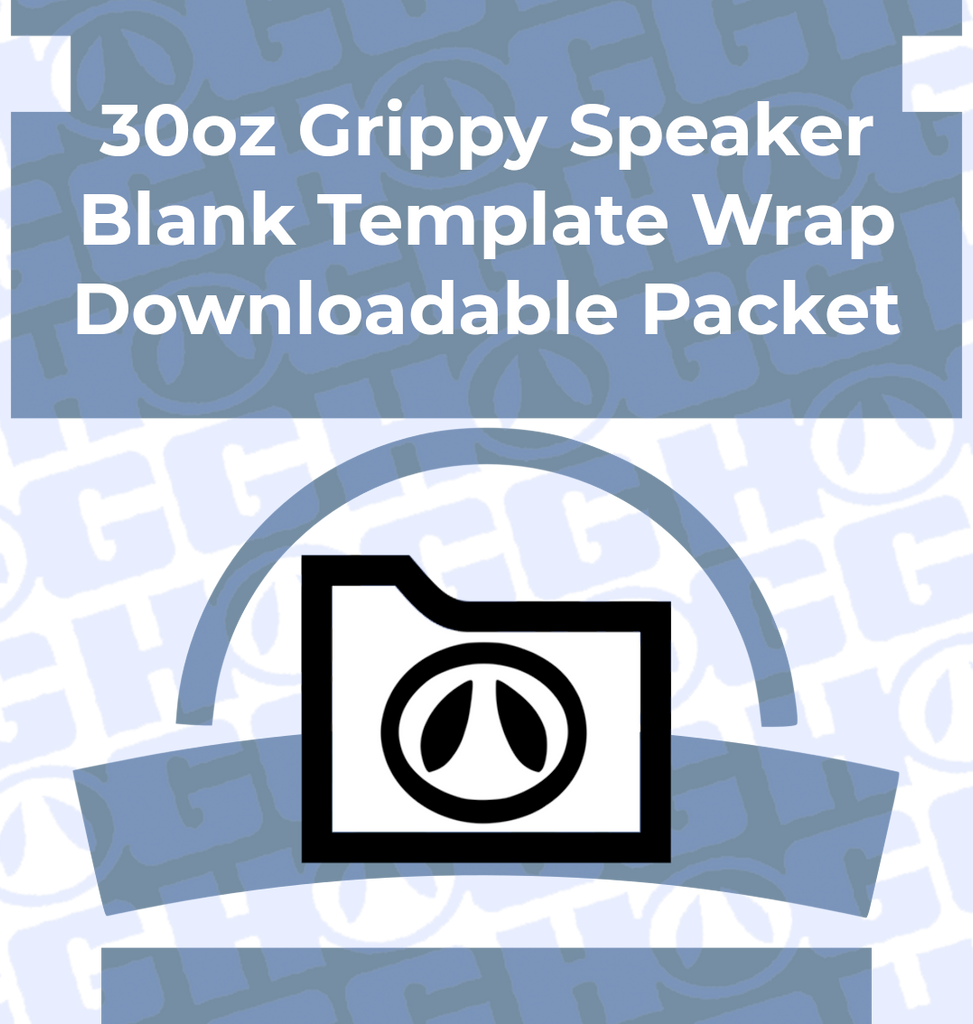 30oz Grippy Speaker Tumbler Wrap Template The Stainless Depot
