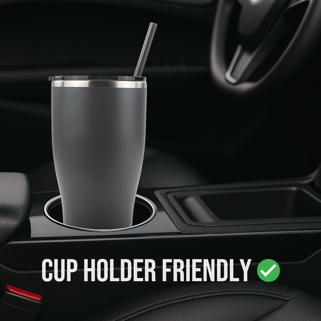 30oz POWDER COATED MODERN CURVE TUMBLER CASE