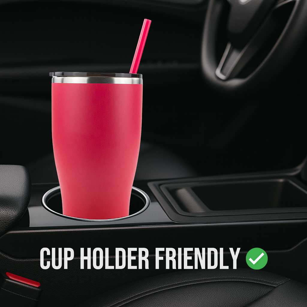 30oz POWDER COATED MODERN CURVE TUMBLER