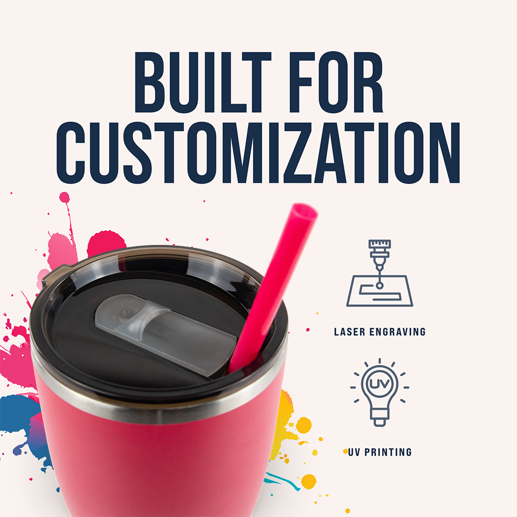 30oz POWDER COATED MODERN CURVE TUMBLER CASE