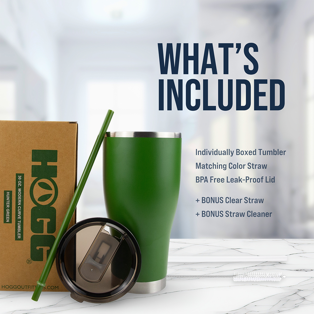 30oz POWDER COATED MODERN CURVE TUMBLER CASE