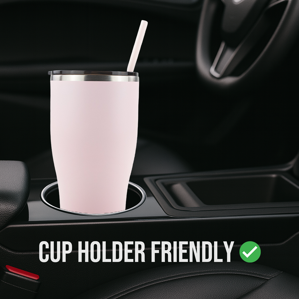 30oz POWDER COATED MODERN CURVE TUMBLER