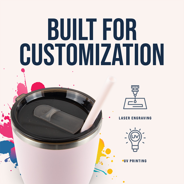 30oz Powder Coated Modern Curve Tumbler Case