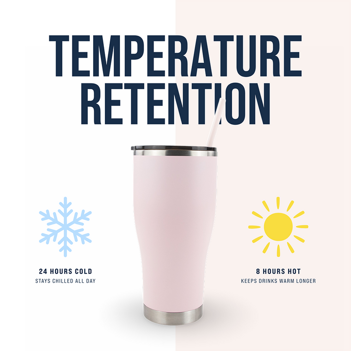 30oz Powder Coated Modern Curve Tumbler