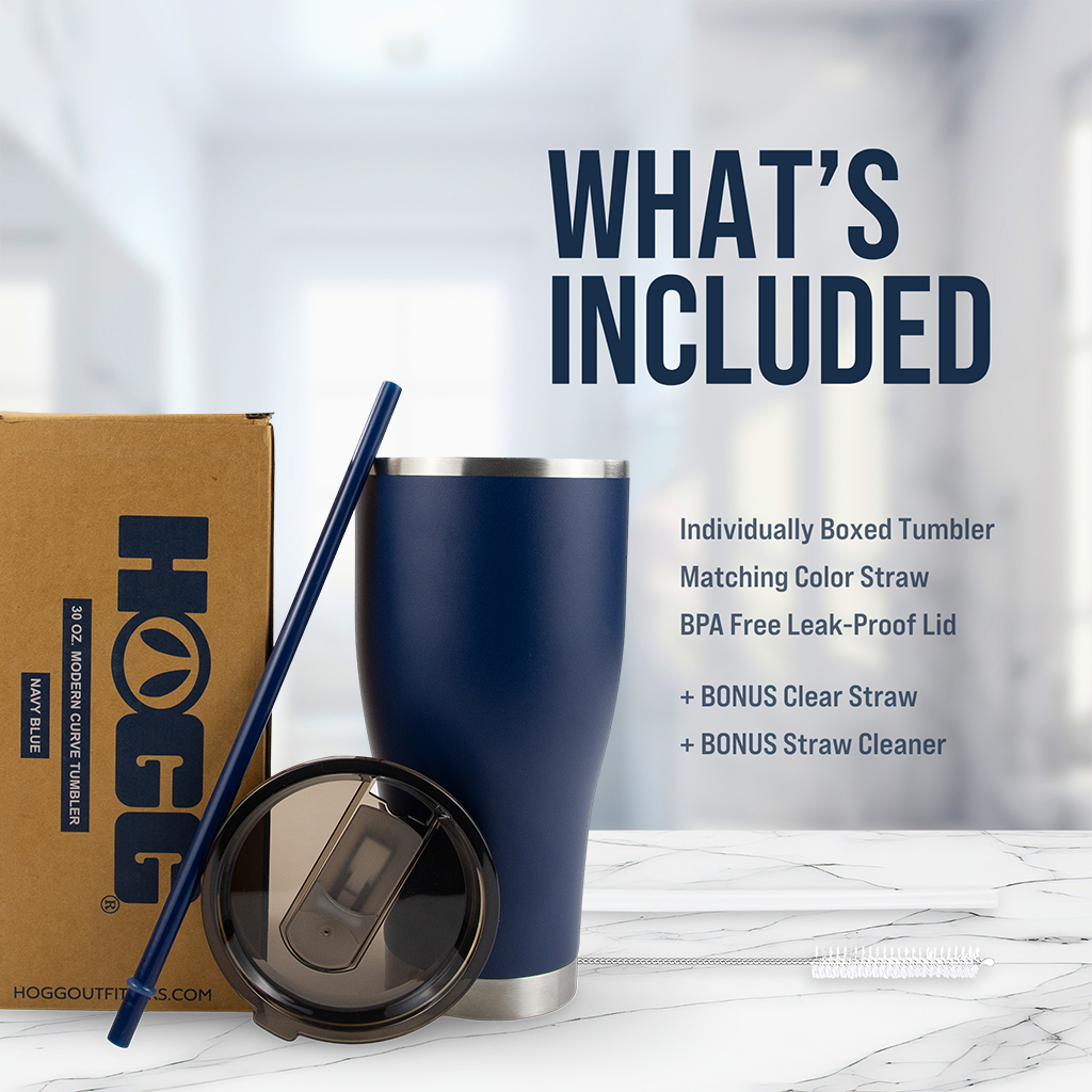 30oz POWDER COATED MODERN CURVE TUMBLER CASE