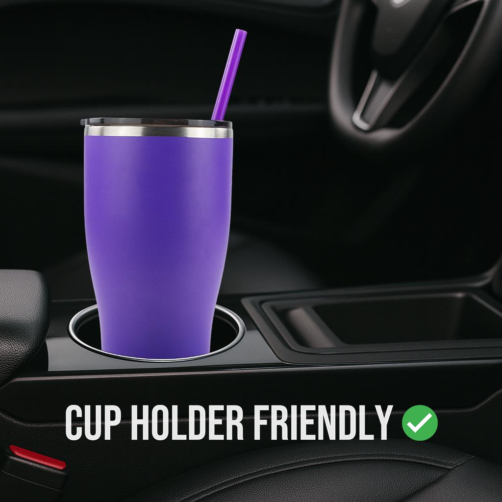 30oz POWDER COATED MODERN CURVE TUMBLER