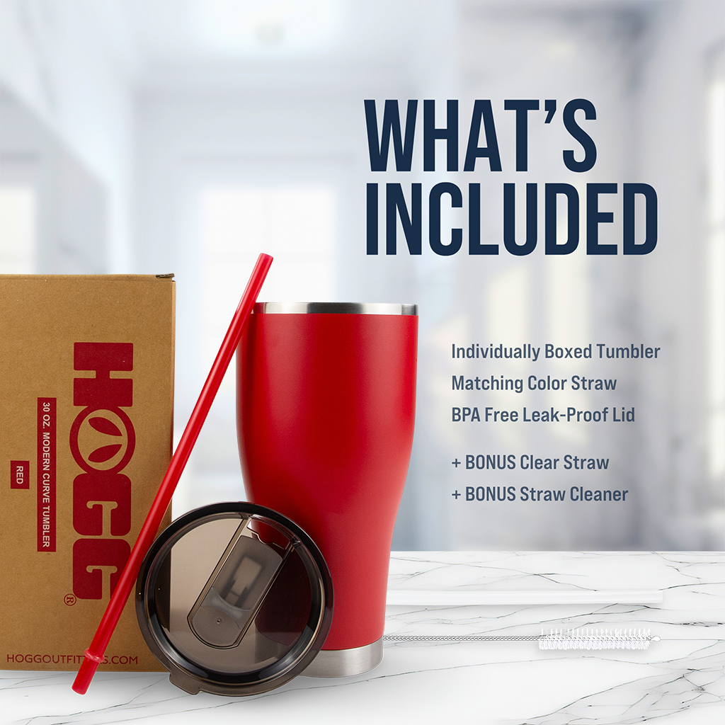 30oz POWDER COATED MODERN CURVE TUMBLER CASE