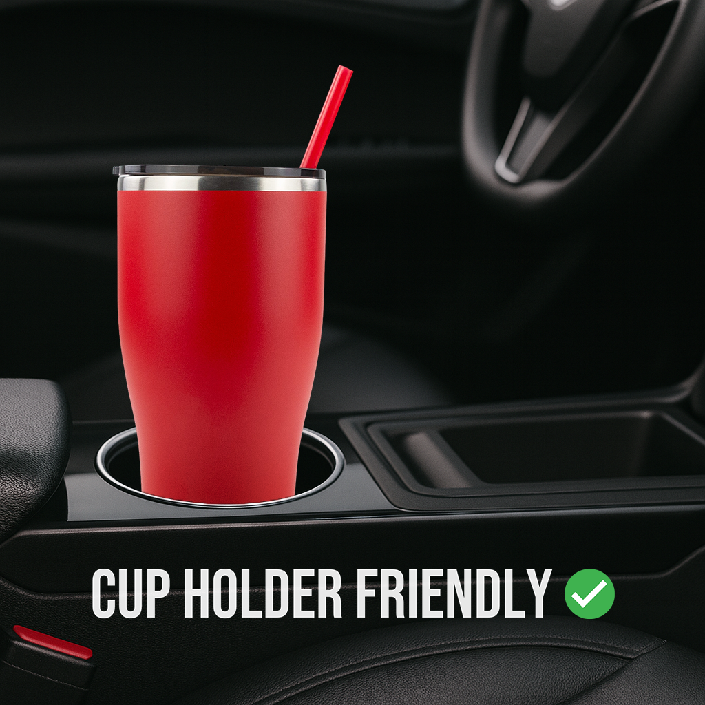 30oz POWDER COATED MODERN CURVE TUMBLER CASE