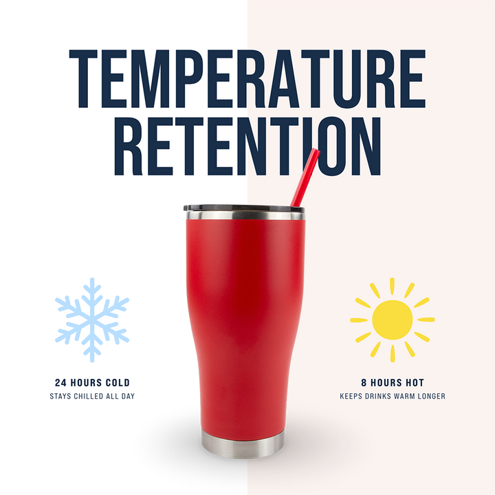 30oz Powder Coated Modern Curve Tumbler