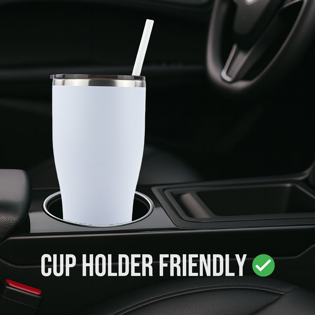 30oz POWDER COATED MODERN CURVE TUMBLER