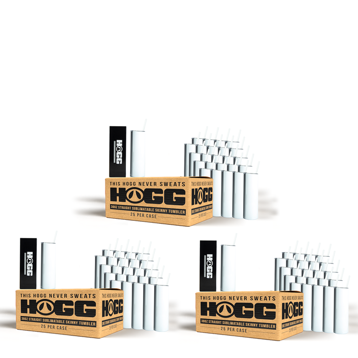 20oz Sublimatable Skinny Bulk Case Bundle (3 Cases, 72 Units)