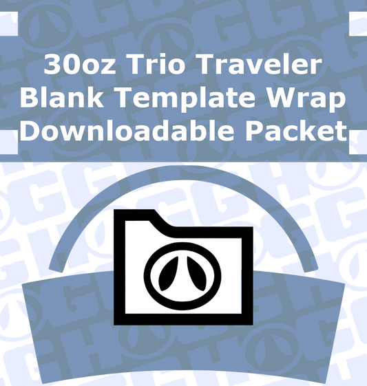 PLANTILLA DE ENVOLTURA CON AGARRE DE 30 oz