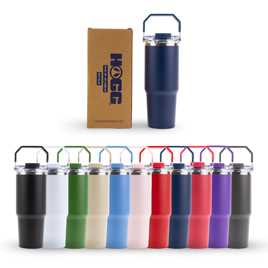 30oz Powder Coated Tri-Sip Tumbler