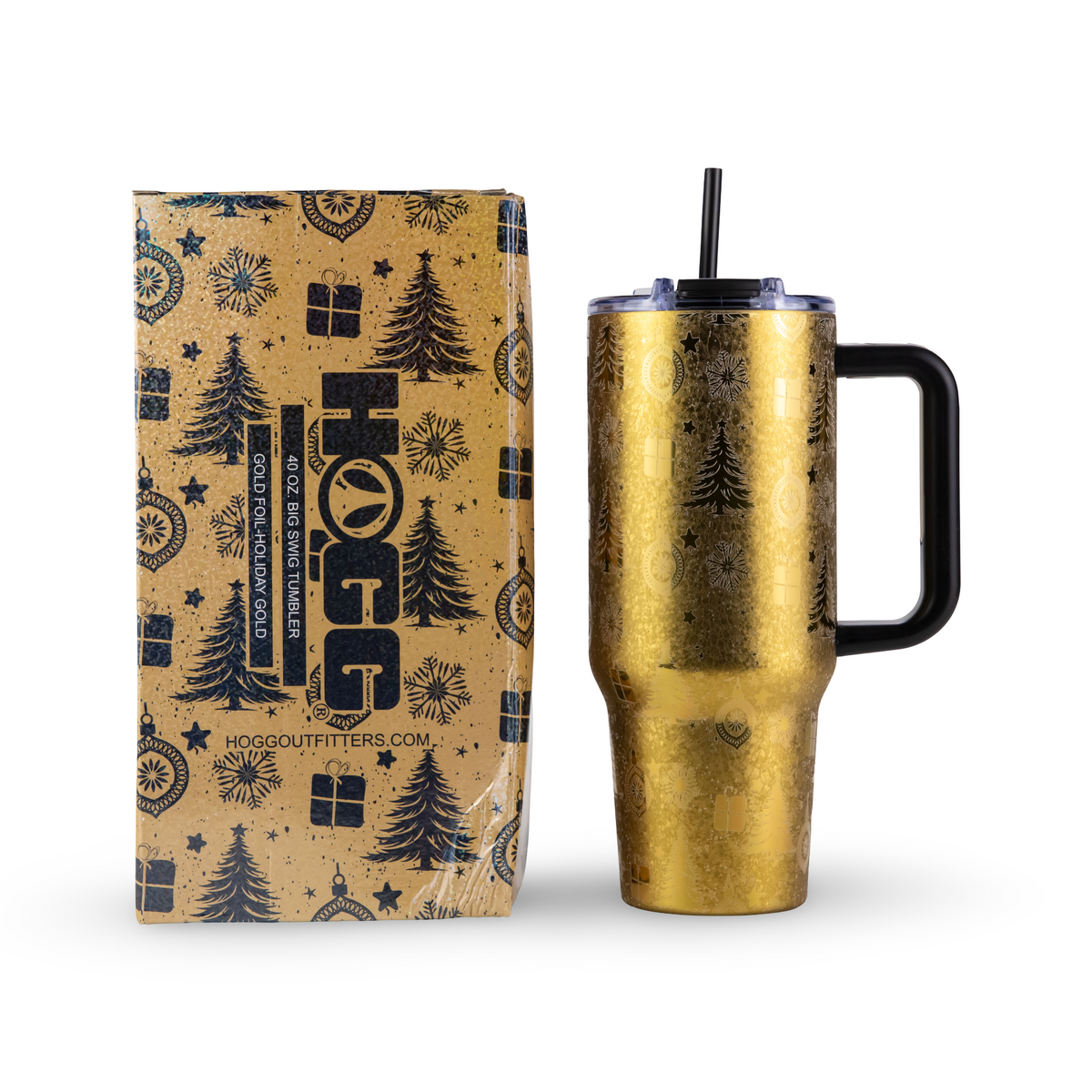 40oz Foil Big Swig Tumbler Case (24 Units) - Holiday '26 Collection - Holiday Gold
