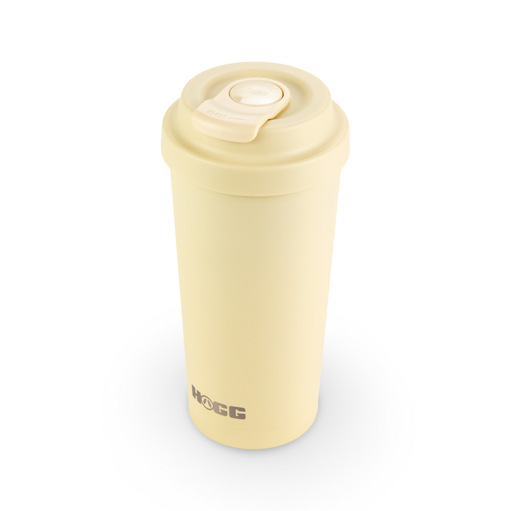 16oz Powder Coated Commuter Coffee Tumbler - Cream