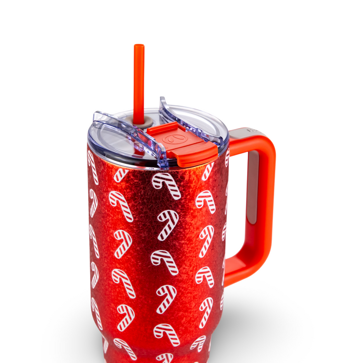 40oz Foil Big Swig Tumbler Case (24 Units) - Holiday '26 Collection - Candy Cane Crush