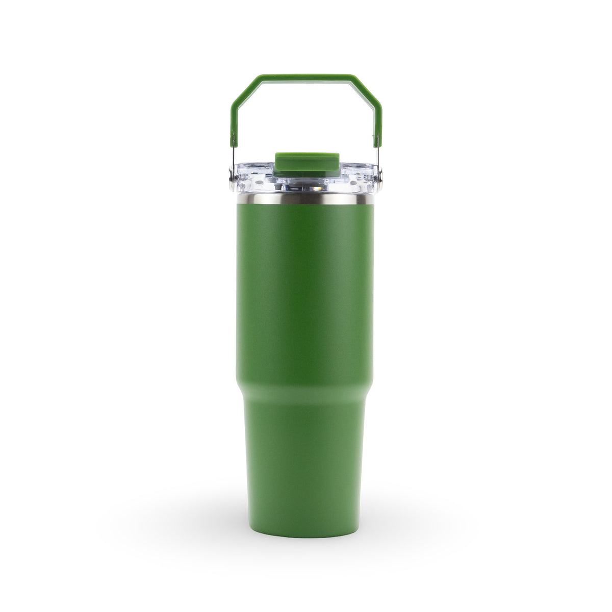 30oz Powder Coated Tri-Sip Tumbler Case (24 Units) - Hunter Green