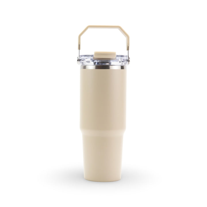 30oz Powder Coated Tri-Sip Tumbler Case (24 Units) - Beige