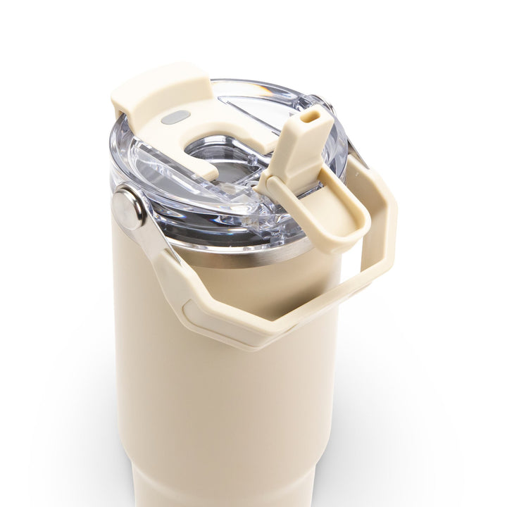 30oz Powder Coated Tri-Sip Tumbler Case (24 Units) - Beige