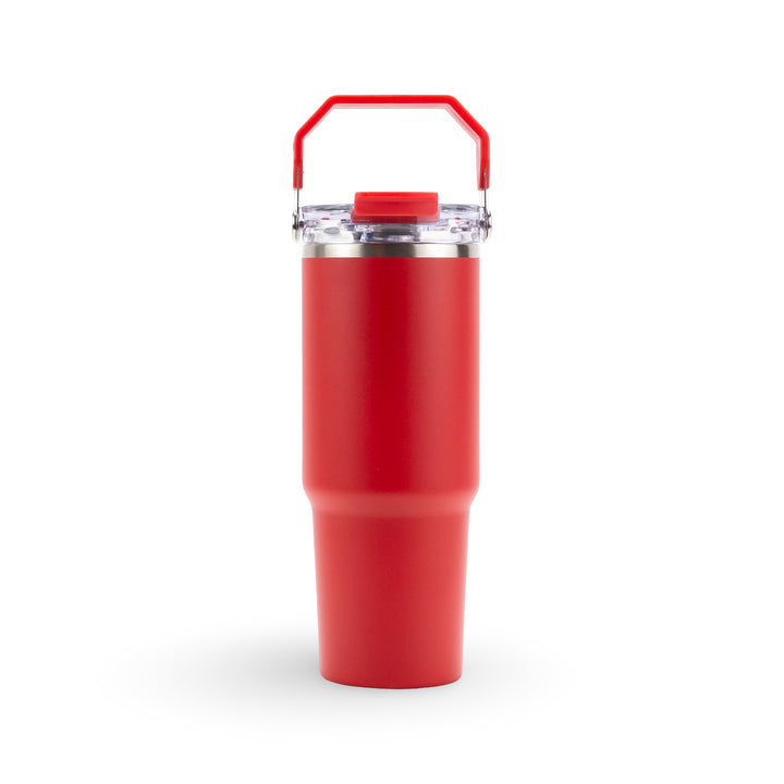 30oz Powder Coated Tri-Sip Tumbler Case (24 Units) - Red