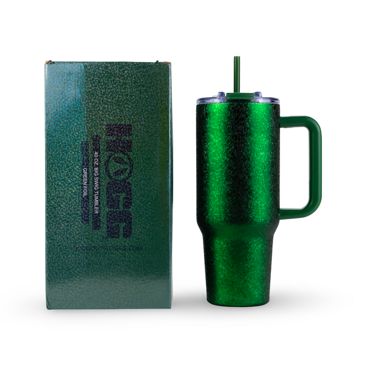 40oz Foil Big Swig Tumbler - Green