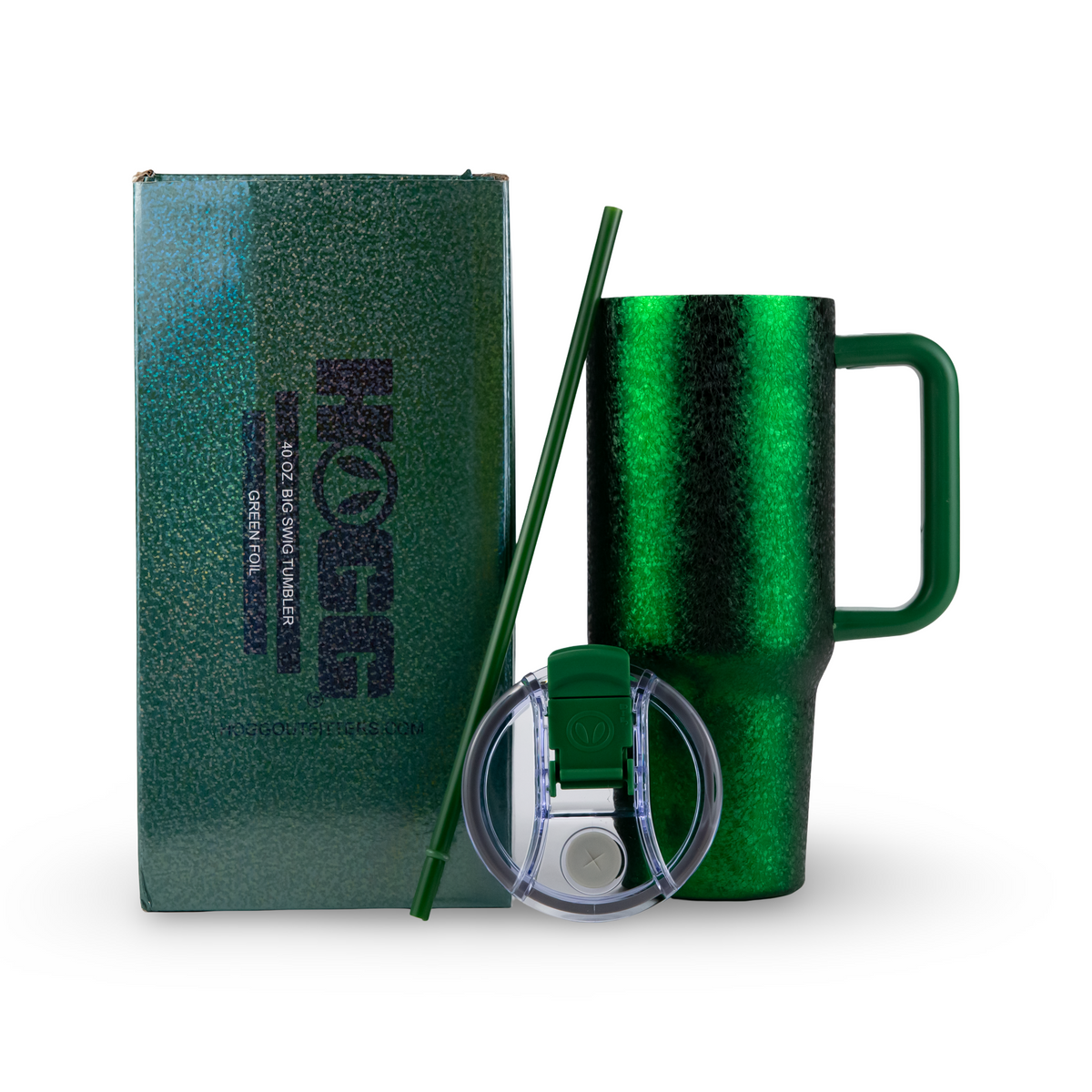 40oz Foil Big Swig Tumbler - Green