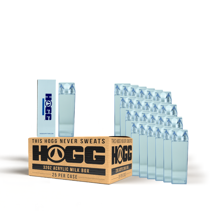 32oz Acrylic Milk Box Case (25 Units) — Packaging