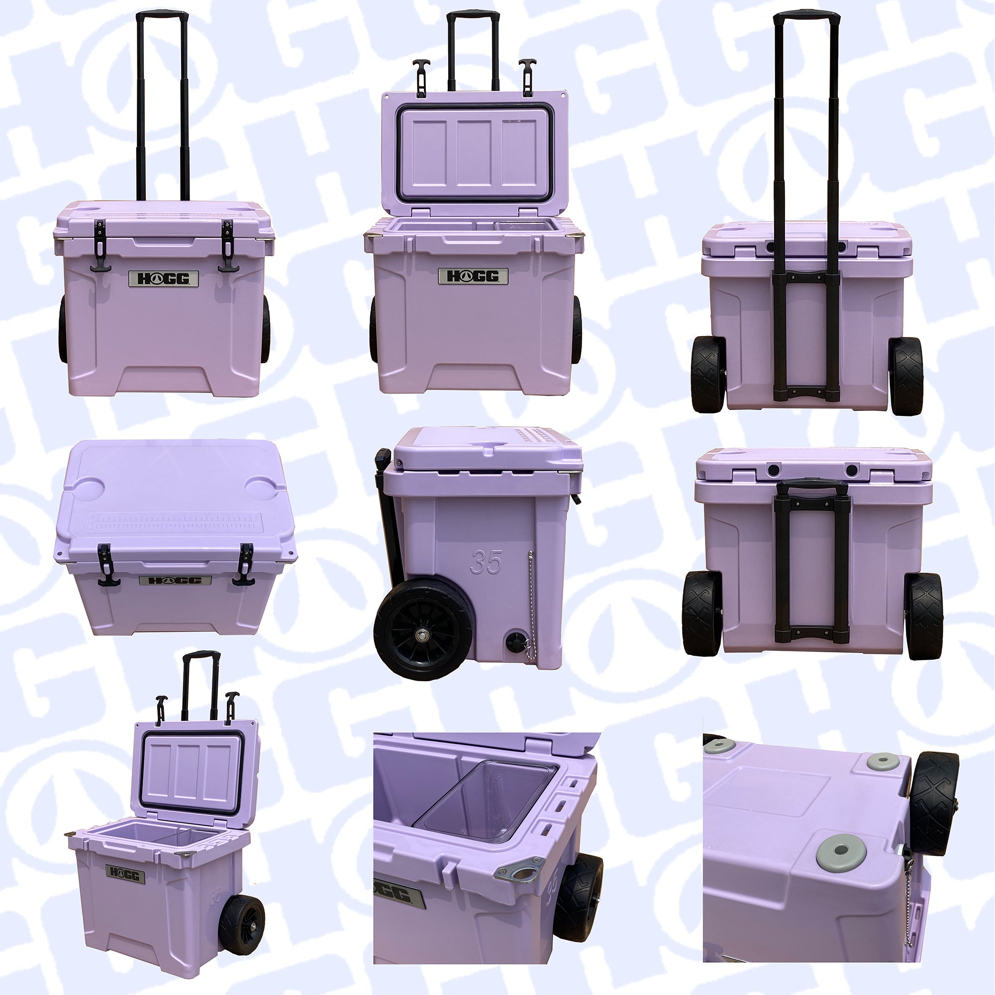 35QT WHEELIE HOGG COOLERS - PASTEL COLLECTION