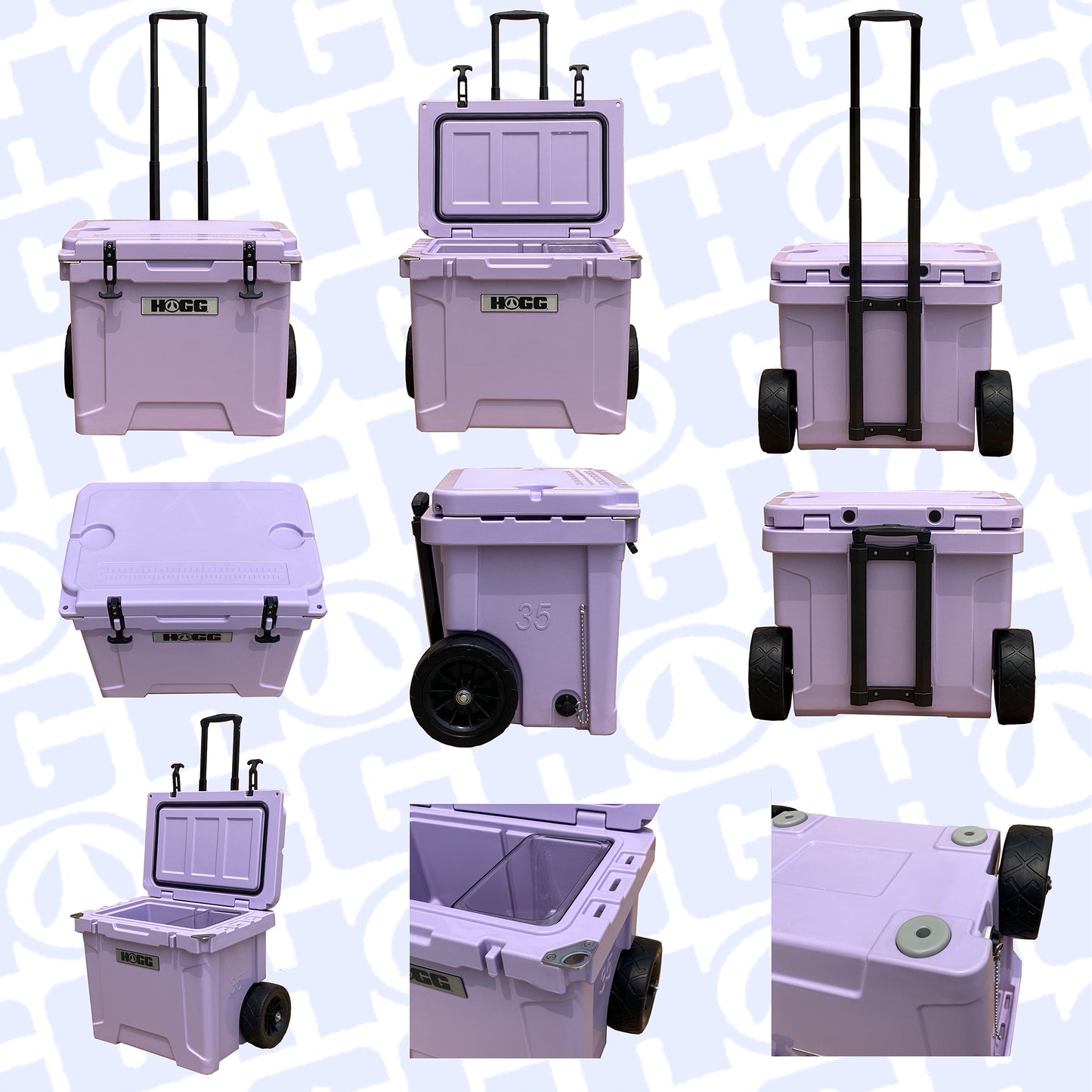 35QT WHEELIE HOGG COOLERS - PASTEL COLLECTION