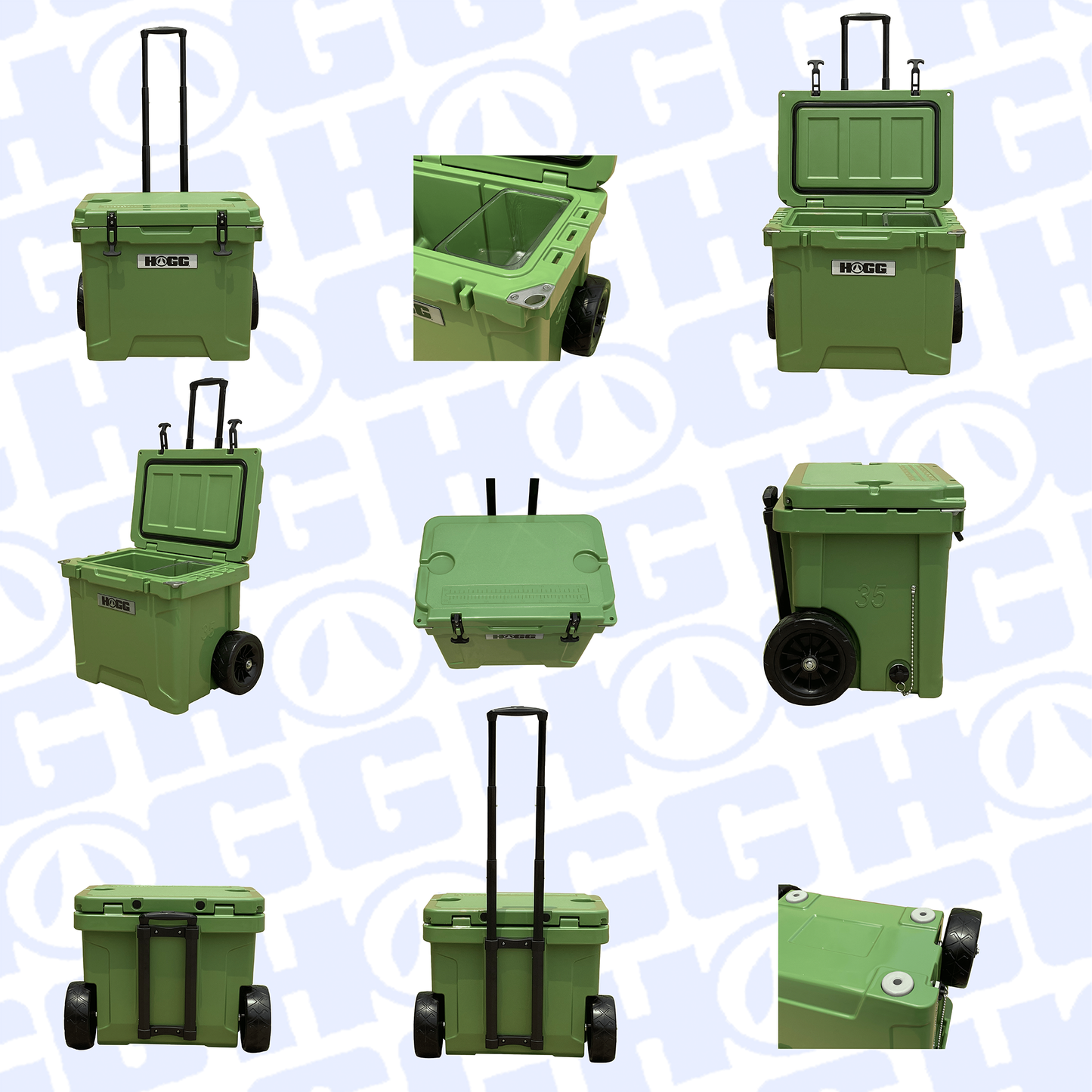 35QT WHEELIE HOGG COOLERS - PASTEL COLLECTION