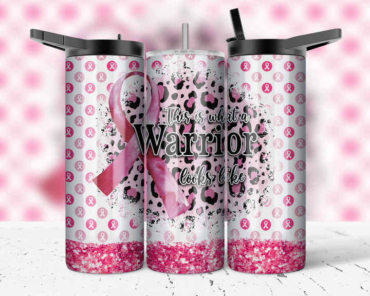 Assorted Ready to Press Sublimation Prints for 20oz Straight Skinny Tumblers (10 Pack) - Breast Cancer Awareness