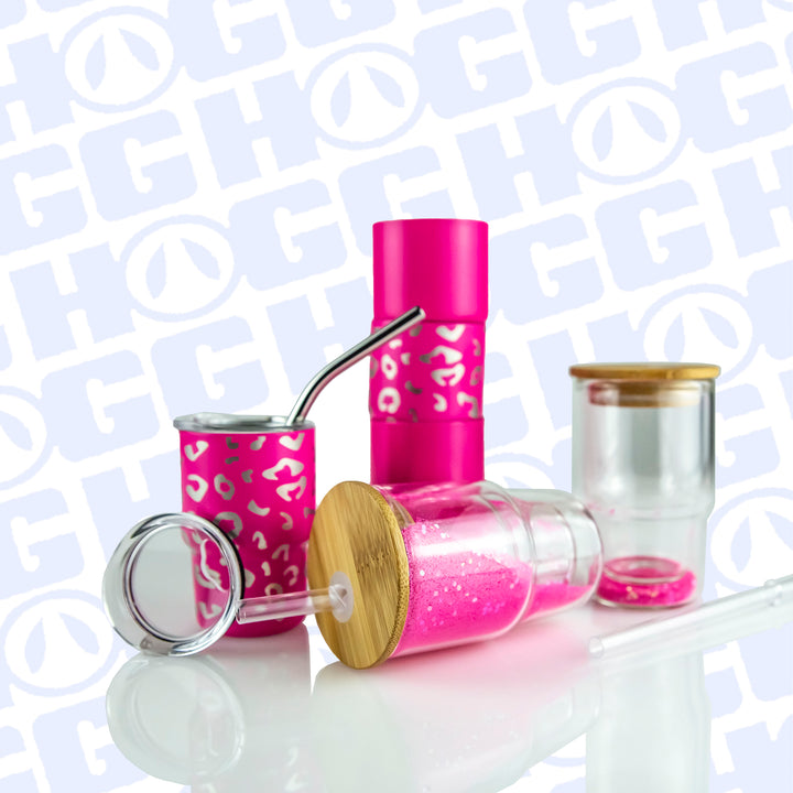 3oz Tumbler Shot Glass 6 Pack - Pink