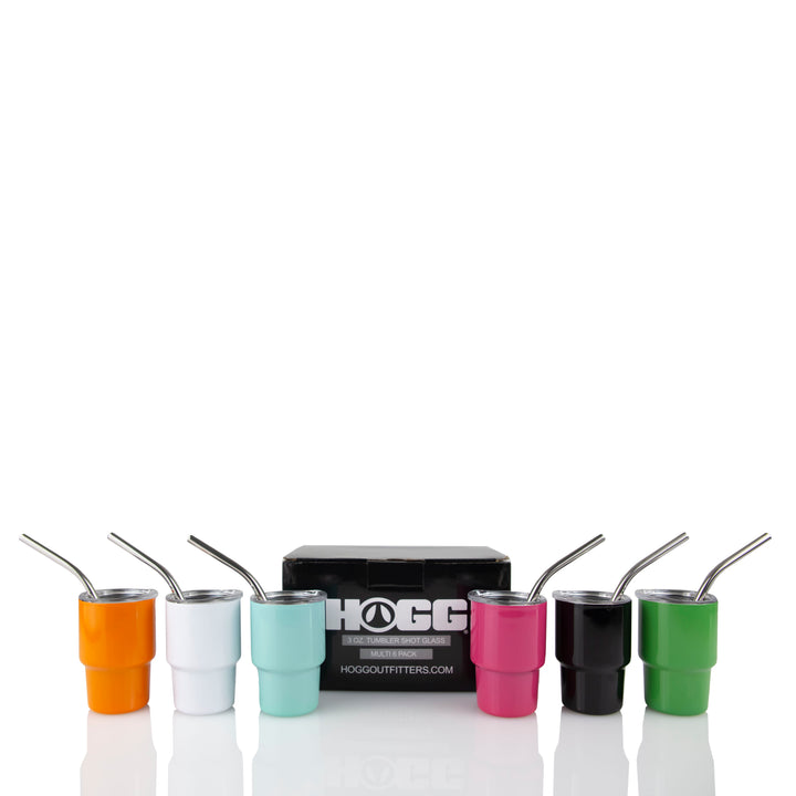 3oz Sublimatable Tumbler Shot Glass — Multi 6 PACK