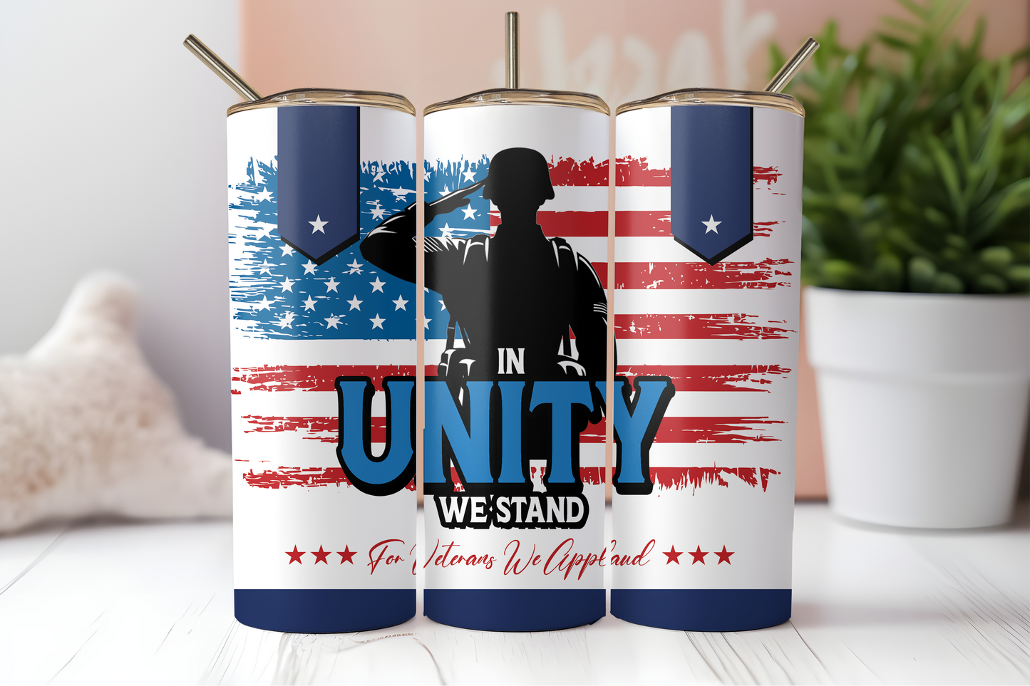 DIGITAL SUBLIMATION DESIGNS - VETERAN'S DAY TUMBLER WRAPS