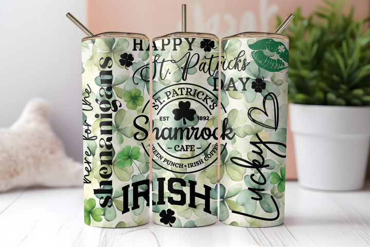 Assorted Ready to Press Sublimation Tumbler Prints (12 Pack) - St. Patricks — 20oz Skinny