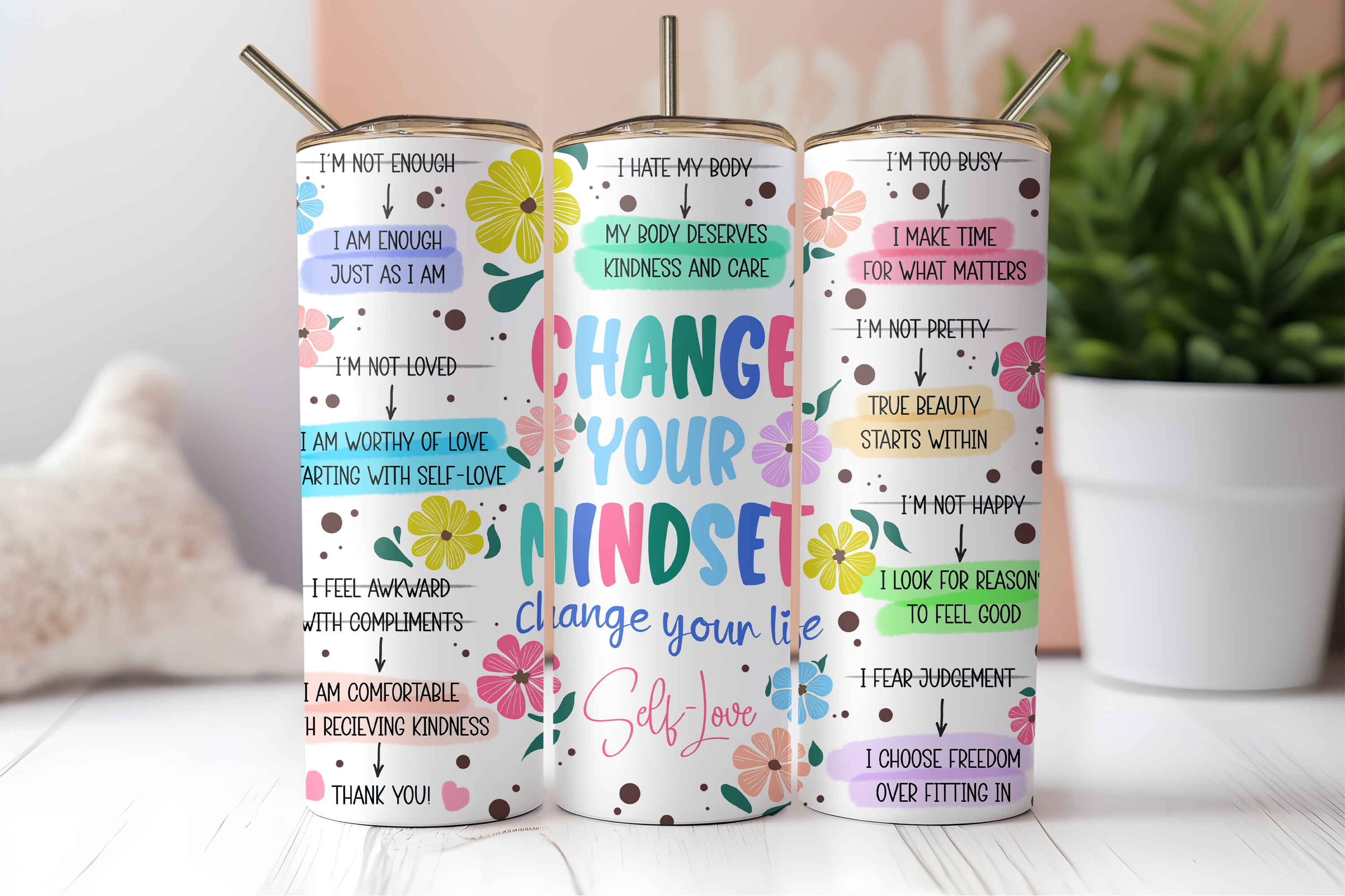Digital Sublimation Designs - Spring Bloom Collection Tumbler Wraps