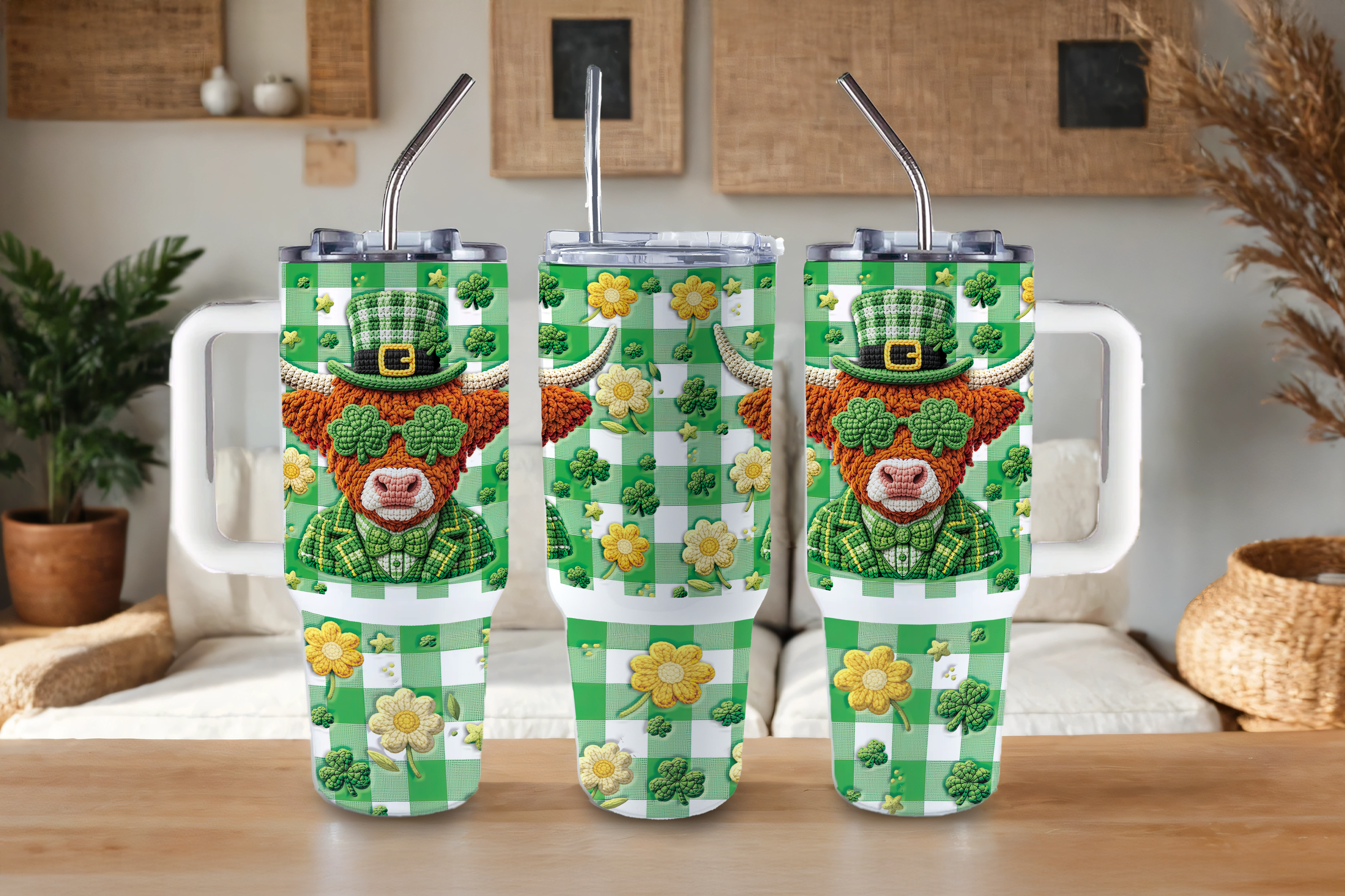 ASSORTED READY TO PRESS SUBLIMATION TUMBLER PRINTS (12 PACK) - ST. PATRICKS