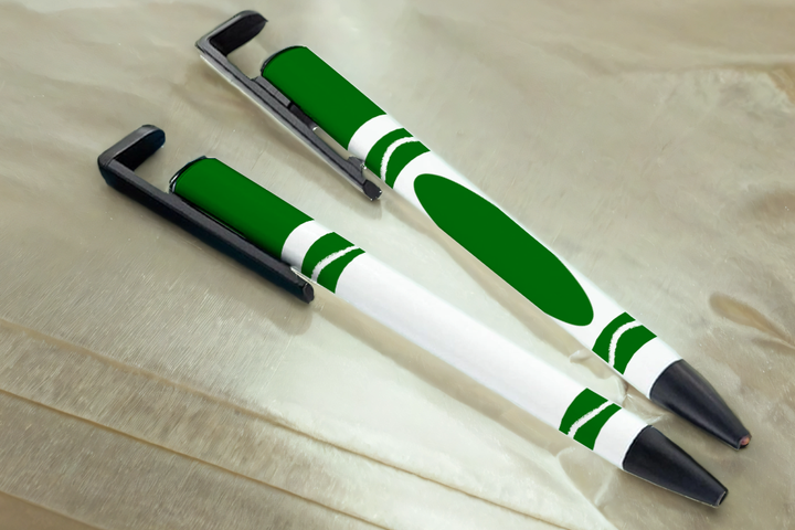 Digital Sublimation Designs - School Pen Wraps — Sublimatable Pen — Kiddy Markers (Green)
