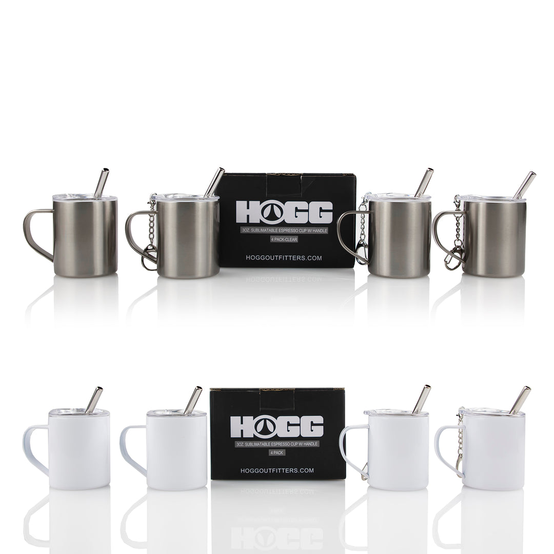 3oz SUBLIMATABLE ESPRESSO CUP W/ HANDLE – The Stainless Depot