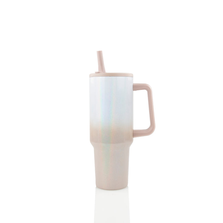 40oz Sublimatable Holographic Duo Traveler Tumbler Case (24 Units) - Mushroom Ombre | Mushroom