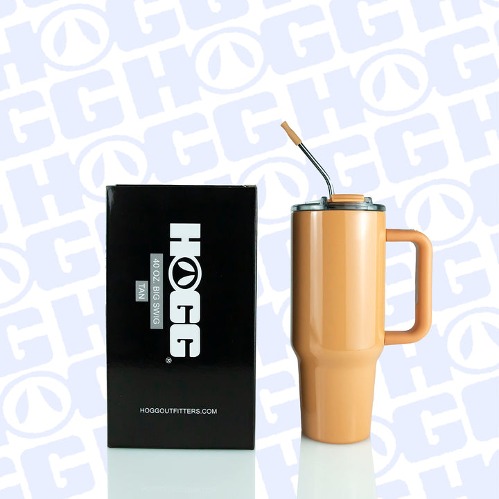 40oz Sublimatable Big Swig Tumbler Case (24 Units) - Tan | Tan