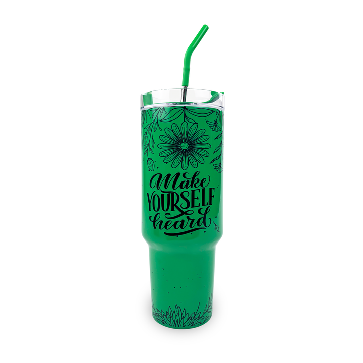 40oz Sublimatable Neon Traveler Tumbler | Green